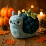 Cute Crochet Snail Pattern PDF | Easy Amigurumi Animal Tutorial | Fall & Thanksgiving Handmade Decor | Digital Download