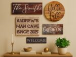 Custom Text Wood Sign, Personalized Quote Wooden Plaque, Home Decoration Gift for New Home Gift, Housewarming Gift for Family, Man Cave Sign