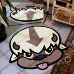 Anime Character Tufted Rug, Teenage Bedroom Decor, Cartoon Lover Gift, Handmade Rug