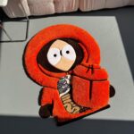 3D Tufted Cartoon Rug: Fluffy Carpet with a Movable Part, Handmade Room Decor - Image 9