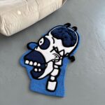 3D Tufted Homer Skeleton Rug: Cartoon Lover Gift - Image 5