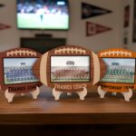 Personalized Football Photo Sign Gift For Coach Appreciation Gift, Football Wooden Custom Text Sign with Photo Gift, Football Coach Plaque