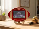 Personalized Football Photo Sign Gift For Coach Appreciation Gift, Football Wooden Custom Text Sign with Photo Gift, Football Coach Plaque - Image 7