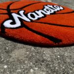 Custom Basketball Name Rug for Boys Bedroom – Personalized Round Kids Room Rug, Teen Sports Decor, Gift for Basketball Lovers - Image 5
