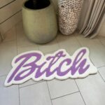 Custom Swear Word Rug, Funny Personalized Rug With Sassy Phrase, Vulgar Dorm Room Decor, Bold Gag Gift For Her, Custom Name Floor Mat - Image 13