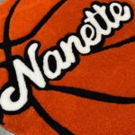 Custom Basketball Name Rug for Boys Bedroom – Personalized Round Kids Room Rug, Teen Sports Decor, Gift for Basketball Lovers - Image 4