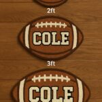 Personalized Football Rug with Name – Custom Round Football Rug for Boys Bedroom, Kids Sports Room Decor, Teen Gamer Room Gift - Image 5