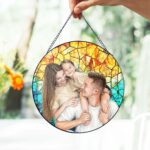 Personalized Photo Stained Glass Suncatcher, Custom Family Portrait Window Hanging, Memorial Gift, Family Keepsake - Image 4