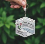 Personalized Pharmacist keychain Counter Diorama Pharmacy Tech Rx Keepsake