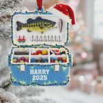 Personalized Fishing Tackle Box 2D Ornament, Fisherman Ornament, Dad Fishing Ornament, Fishing Man Gifts, Fishmas Christmas, Fishing Lovers - Image 3