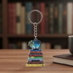 Personalized Outlander Novel Book Keychain, Go Tell The Bees That I Am Gone Acrylic Keychain, Outlander Book Collection Fans Gift
