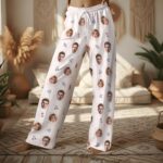 Custom Face Couple Pajamas Long and Short Set, Funny Pajamas with Photo, Personalized PJs Pants, Matching PJs Family & Couple Gift - Image 3