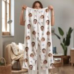 Custom Face Couple Pajamas Long and Short Set, Funny Pajamas with Photo, Personalized PJs Pants, Matching PJs Family & Couple Gift - Image 7