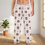 Custom Face Couple Pajamas Long and Short Set, Funny Pajamas with Photo, Personalized PJs Pants, Matching PJs Family & Couple Gift - Image 8