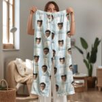 Custom Face Couple Pajamas Long and Short Set, Funny Pajamas with Photo, Personalized PJs Pants, Matching PJs Family & Couple Gift - Image 7
