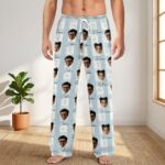 Custom Face Couple Pajamas Long and Short Set, Funny Pajamas with Photo, Personalized PJs Pants, Matching PJs Family & Couple Gift - Image 8