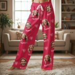 Custom Face Pajamas Long and Short Set, Funny Couple PJs with Photo, Personalized Pajamas Pants, Matching PJs Family & Couple Gift - Image 5
