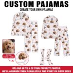 Custom Pet Photo Pajamas, Personalized Pet Face PJs, Matching Family & Couple Sleepwear, Dog Pajama Pants with Picture, Pet Gifts for Owners - Image 2