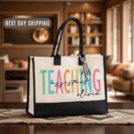 Custom Teaching Assistant Tote Bag, Gift for Teacher Aides, School Staff Tote, Classroom Helper Bag, Education Team Gift for Assistants