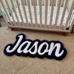 Personalized Rug with Name, Custom Tufted Nursery Rug, Handmade Logo Carpet, Kids Room Décor, Baby Shower Gift, Unique Custom Home Rug - Image 3