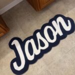Personalized Rug with Name, Custom Tufted Nursery Rug, Handmade Logo Carpet, Kids Room Décor, Baby Shower Gift, Unique Custom Home Rug - Image 2