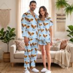 Custom Pet Cartoon Pajamas with Photo, Personalized Pet Portrait PJs, Matching Family Outfit, Cute Pet Pants, Pet Gifts for Owners - Image 6