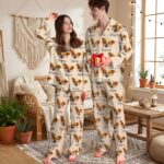 Custom Pet Cartoon Pajamas with Photo, Personalized Pet Portrait PJs, Matching Family Outfit, Cute Pet Pants, Pet Gifts for Owners