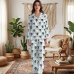 Custom Face Couple Pajamas Long and Short Set, Funny Pajamas with Photo, Personalized PJs Pants, Matching PJs Family & Couple Gift