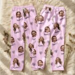 Custom Face Pajamas Long and Short Set, Funny Couple PJs with Photo, Personalized Pajamas Pants, Matching PJs Family & Couple Gift - Image 6