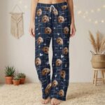 Custom Pet Photo Pajamas, Personalized Pet Face PJs, Matching Family & Couple Sleepwear, Dog Pajama Pants with Picture, Pet Gifts for Owners - Image 10