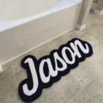 Personalized Rug with Name, Custom Tufted Nursery Rug, Handmade Logo Carpet, Kids Room Décor, Baby Shower Gift, Unique Custom Home Rug