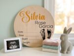 Baby Name With Birth Stats, Personalized Baby Sign, Hospital Newborn Arrival Announcement Sign, Newborn Name Wood Sign for Name Reveal Sign - Image 11
