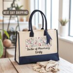 Custom PharmD Tote Bag, Doctor of Pharmacy Gift, Pharmacist Career Bag, Pharmacy Student School Bag, Pharmacy Staff Tote