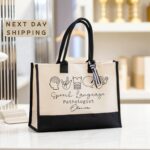 Custom Speech Language Pathologist Tote Bag , SLP Graduation Gift, Speech Therapist Work Bag, SLP Student School Gift, SLP Assistant Bag