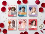 Valentine's Day Gifts, Valentines Candy Cards Lollipop Holder, Valentines Day Party Favors, Custom Birthday Party Gift For Valentines Card