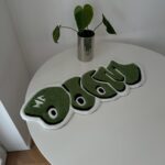 MF Doom Rug: Handmade Green Music Decor - Image 9