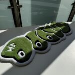MF Doom Rug: Handmade Green Music Decor - Image 10