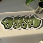MF Doom Rug: Handmade Green Music Decor - Image 7