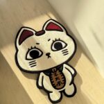 Turbo Granny Tufted Rug: Dan Da Dan Anime, Lucky Cat Carpet