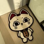 Turbo Granny Tufted Rug: Dan Da Dan Anime, Lucky Cat Carpet - Image 5