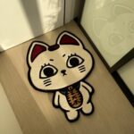 Turbo Granny Tufted Rug: Dan Da Dan Anime, Lucky Cat Carpet - Image 7