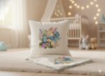 Cute Easter Flower Bunny Embroidery Design (Machine Embroidery File) Design for Tote Bag/Clothes/Pillow/Hoodie - Image 2