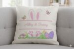 Custom Easter Bunny Embroidery Easter Bunny Design for Tote Bag/Clothes/Pillow/Hoodie - Image 2