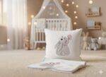 Cute Easter Flower Bunny Embroidery Design (Machine Embroidery File) Design for Tote Bag/Clothes/Pillow/Hoodie - Image 3