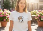Bow Easter Bunny Embroidery Easter Bunny Design for Tote Bag/Clothes/Pillow/Hoodie - Image 3