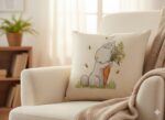Easter Bunny Carrot Embroidery Easter Bunny Design for Tote Bag/Clothes/Pillow/Hoodie - Image 3