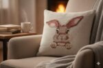 Easter Bunny Embroidery Easter Bunny Design for Tote Bag/Clothes/Pillow/Hoodie - Image 2