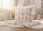 Coquette Ribbon Easter Bunny Embroidery Easter Bunny Design for Tote Bag/Clothes/Pillow/Hoodie - Image 2