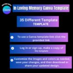 35 In Loving Memory Design Canva Editable Bundle, Memorial Design Bundle, 35 Different Design, Memorial Backgrounds Template,Drag your image - Image 4