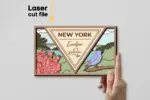 USA 50 States SVG Bundle for Laser Cutting | Layered State Signs | Glowforge Files | CNC Laser Cut Vector | Instant Download - Image 10